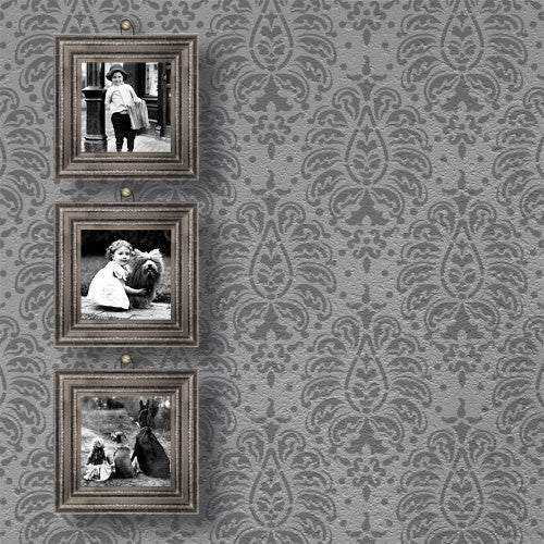 Bombay Paisley Damask Wall Stencil