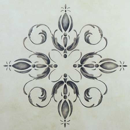 Palazzo Centerpiece Ceiling Stencil