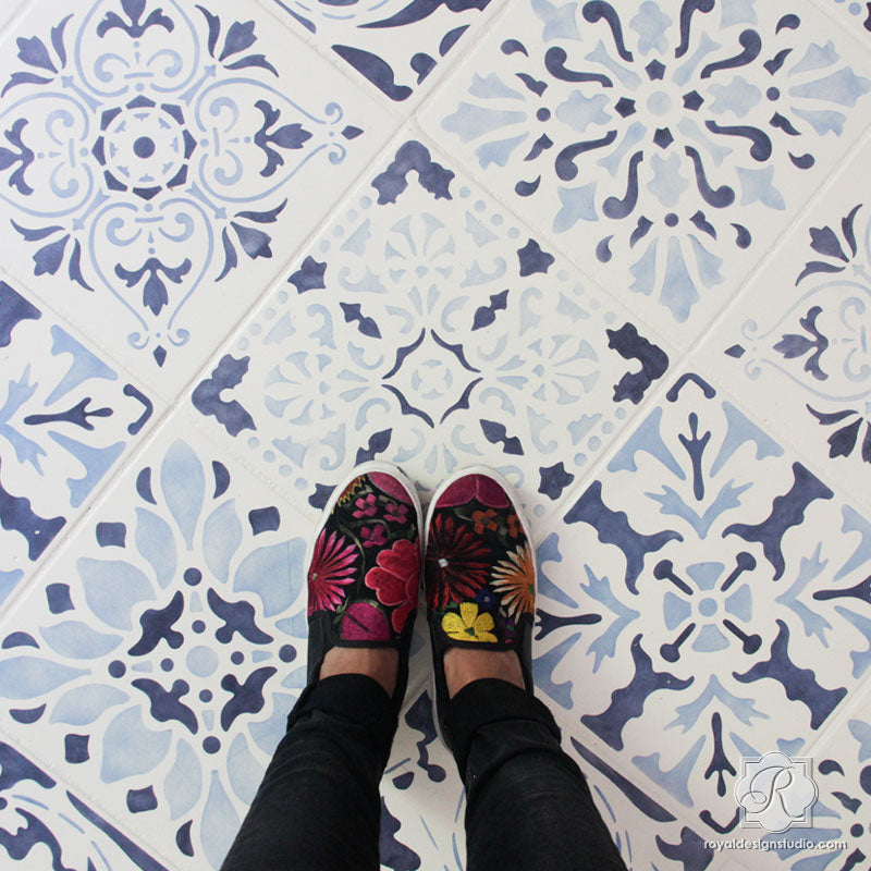 Renaissance Tile Stencils Set A
