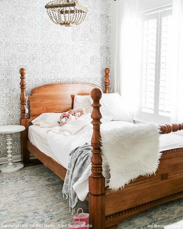 Esperanza Lace Tile Stencil