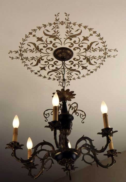 19th Century Ceiling Medallion Stencil