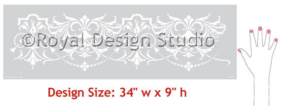 Hampton Frieze Ceiling Stencil