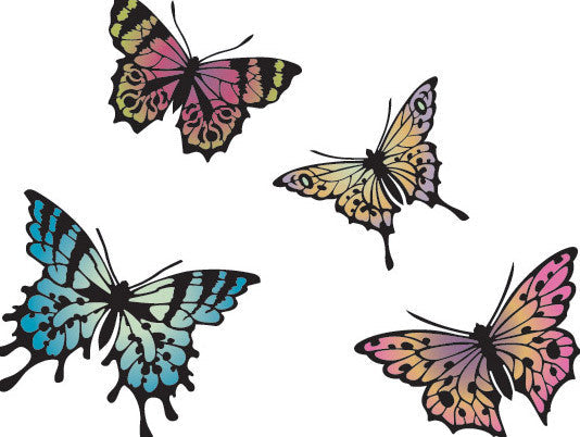 Papillon Butterfly Stencil Set