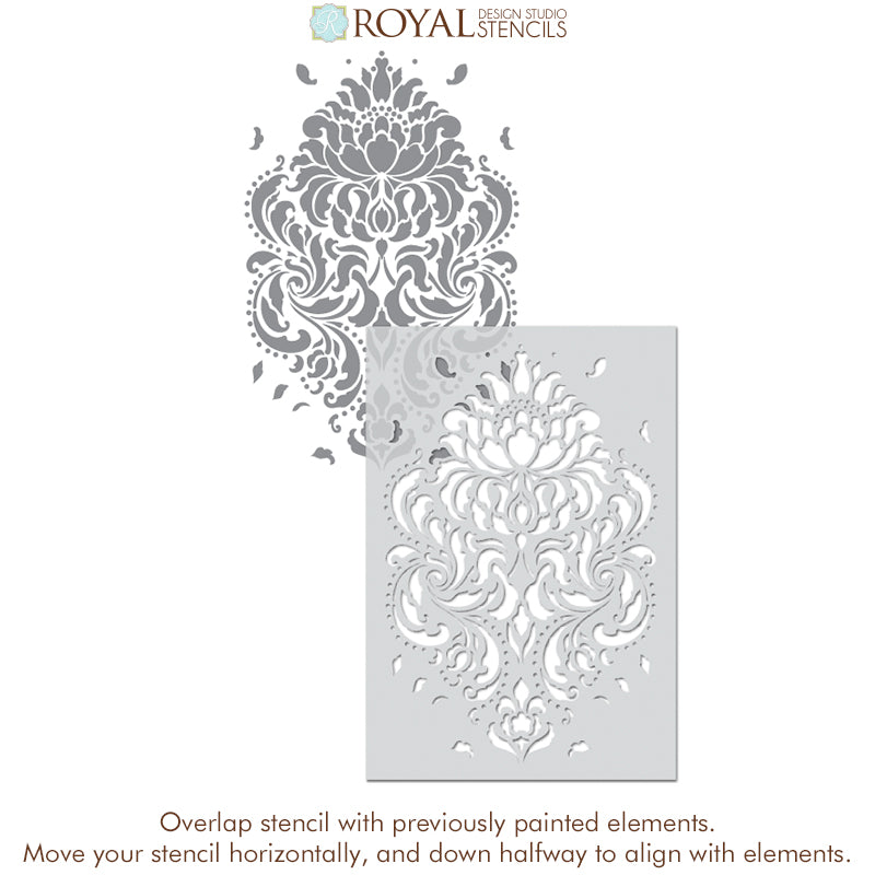 Florentine Damask Wall Stencil