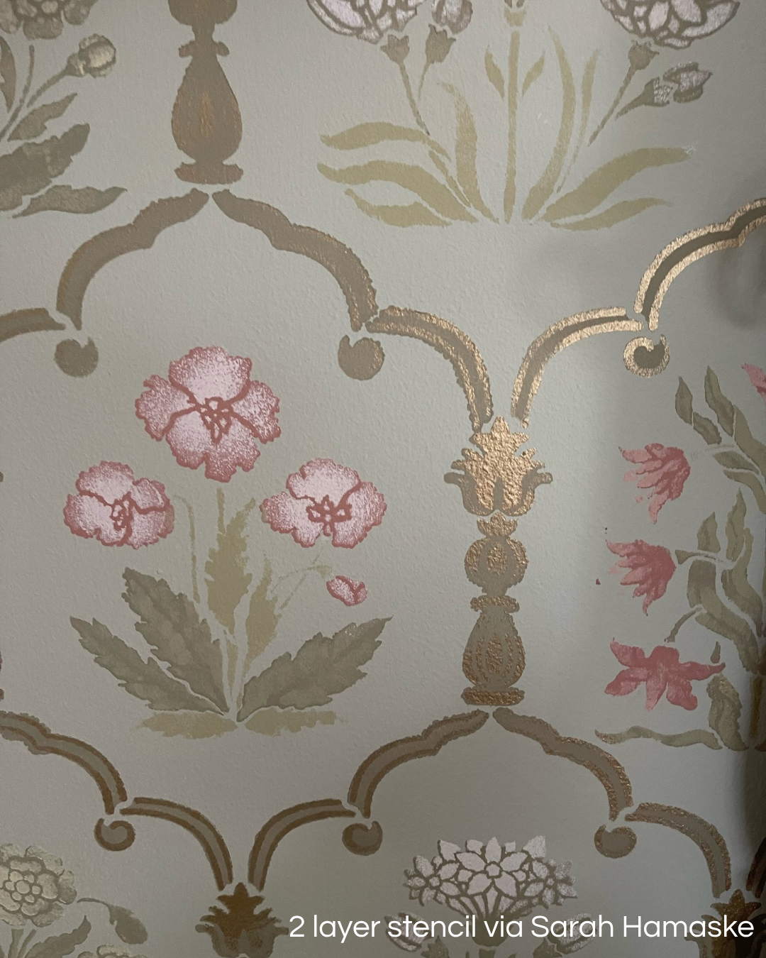 Majorelle Floral Trellis Wall Stencil