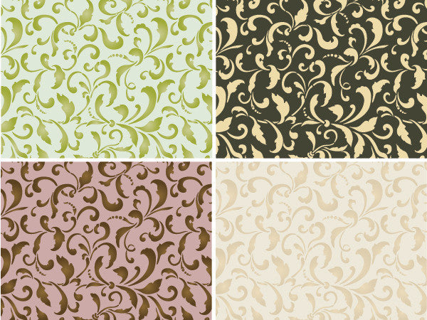 Tailfeathers Allover Wall Stencil