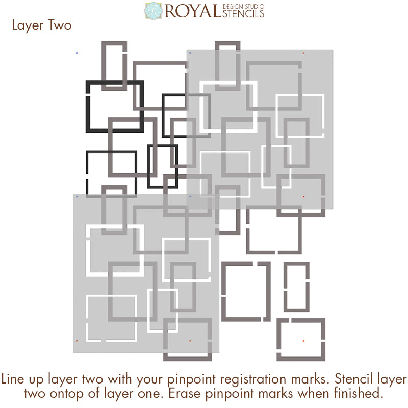 Hip To Be Square Stencil