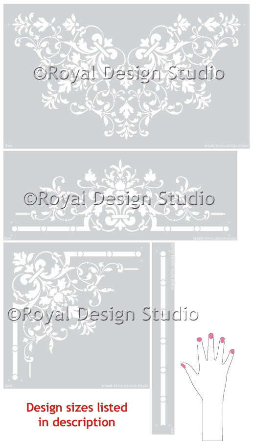 Victorian Ceiling Stencil Set