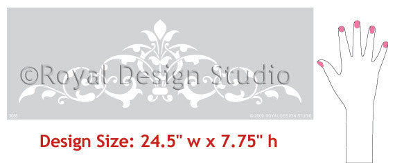 Arabesque Ceiling Center Stencil