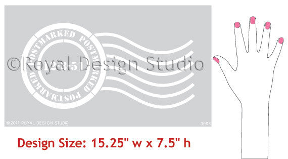 Postmark Wall Stencil