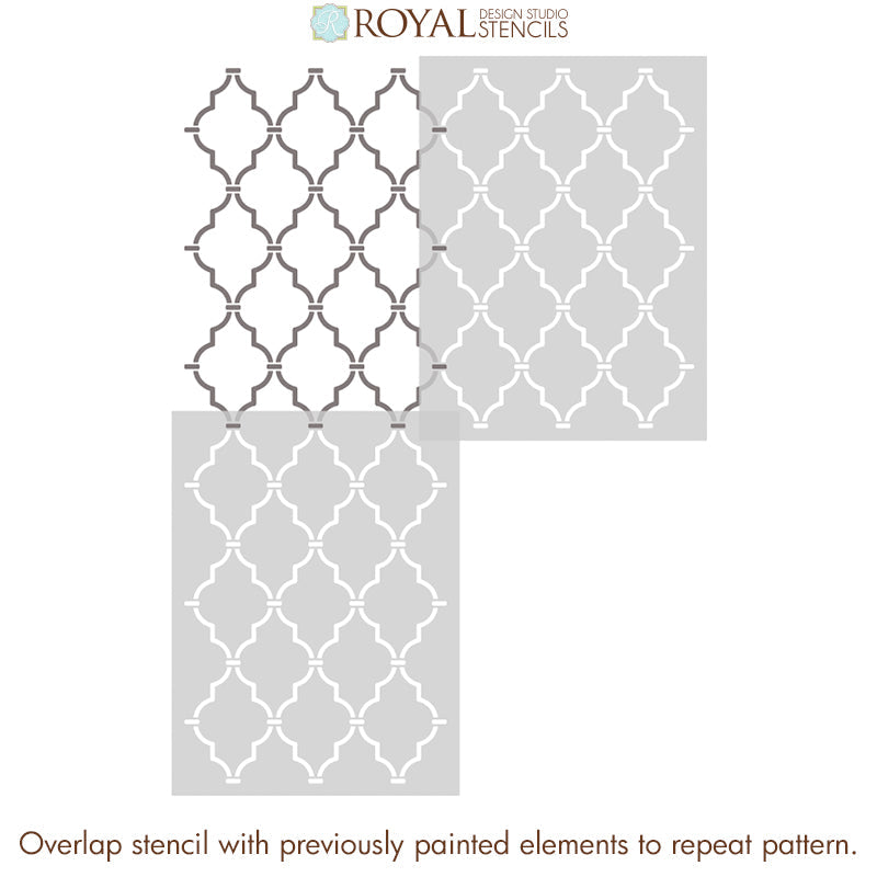 Casablanca Trellis Moroccan Stencil
