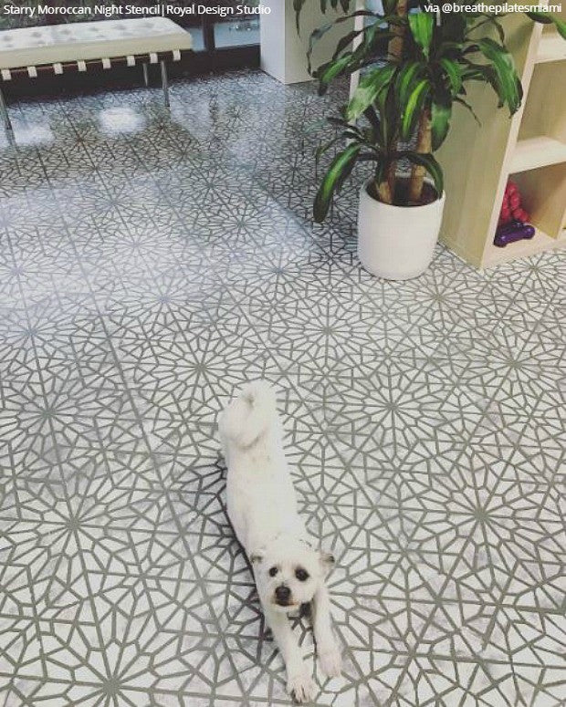 Starry Moroccan Night Stencil