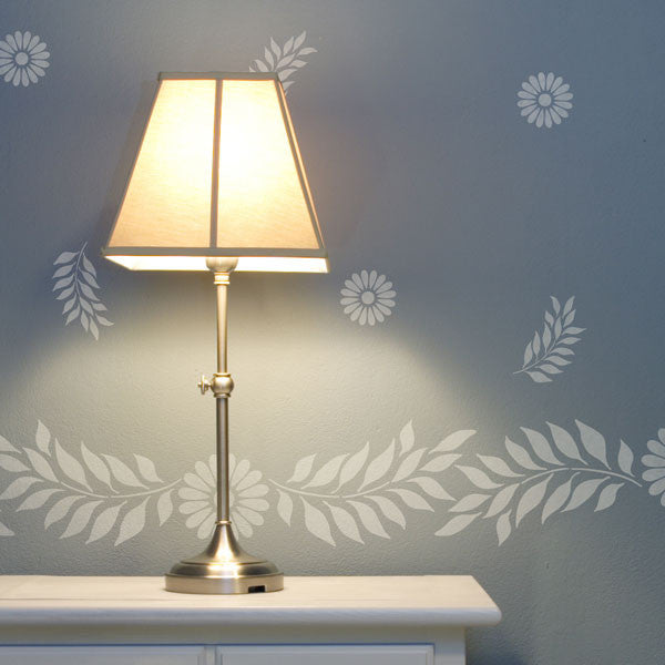 Indian Floral Inlay Stencil Set