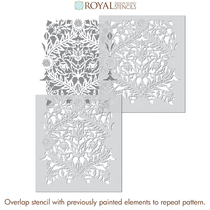 Mughal Trellis Moroccan Wall Stencil