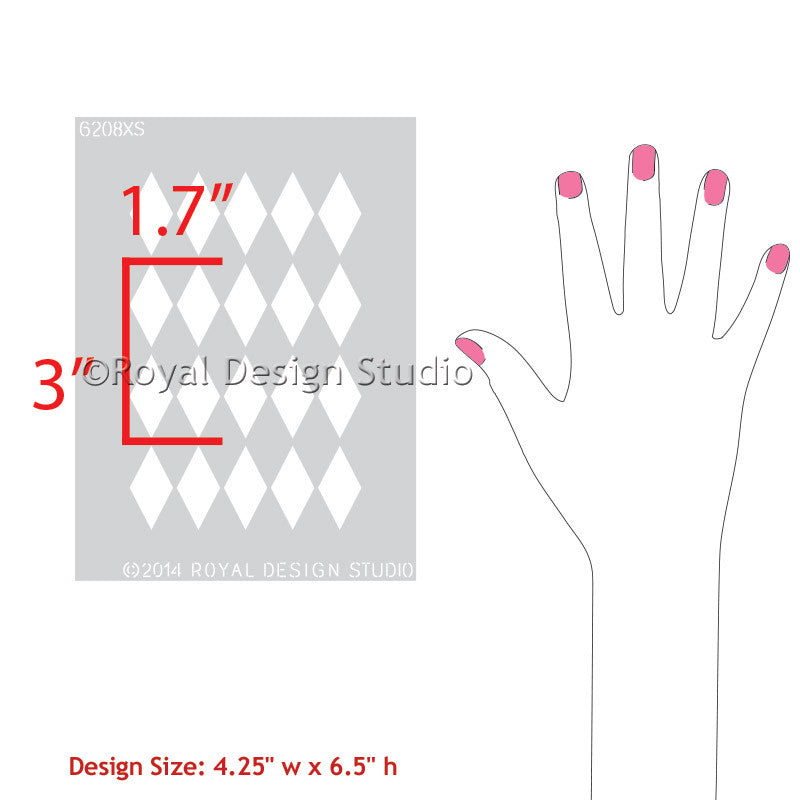 Harlequin Craft Stencil