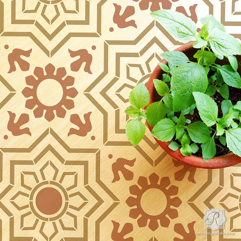 Marbella Tile Stencil
