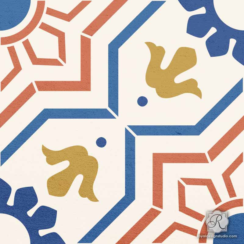 Marbella Tile Stencil
