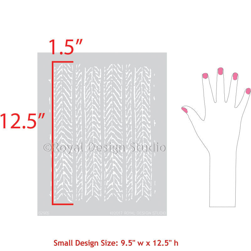Funky Fibers Furniture Stencil