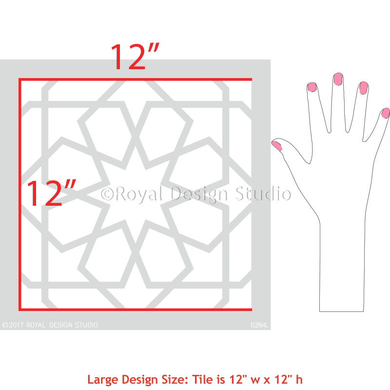 Rabat Tile Stencil