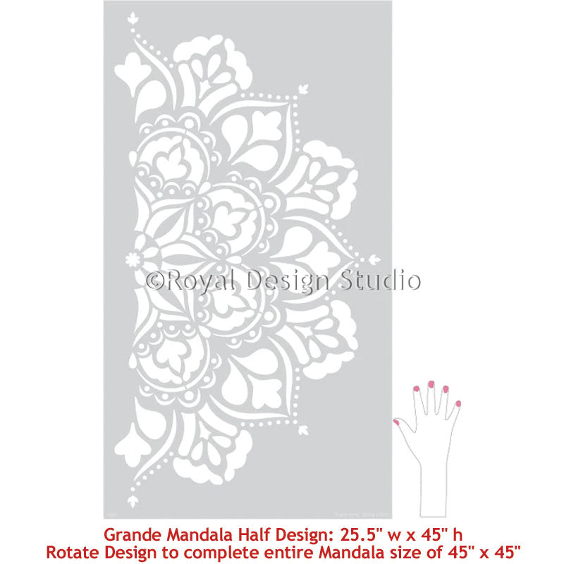 Ananda Mandala Stencil