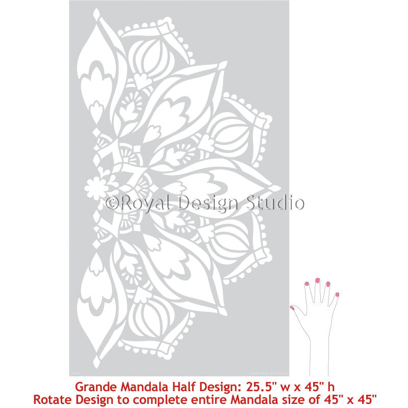 Bhakti Mandala Stencil