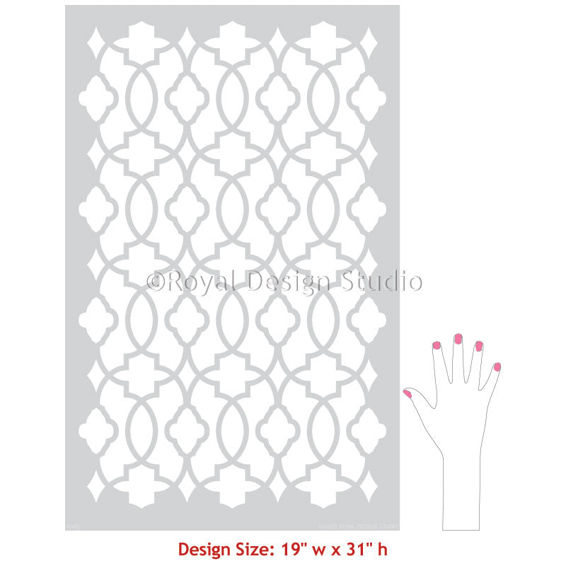 Medina Trellis Wall Stencil