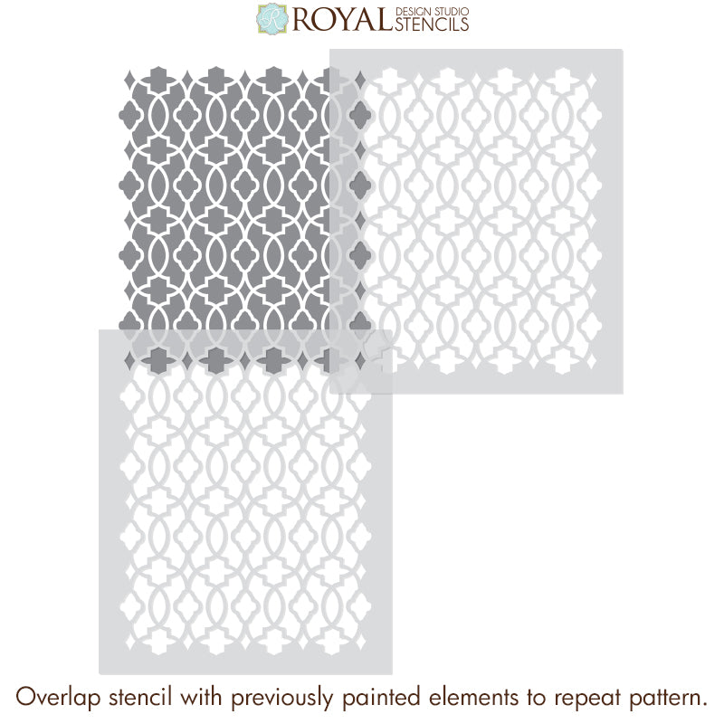 Medina Trellis Furniture Stencil