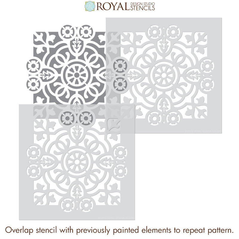 Isabella Tile Stencil