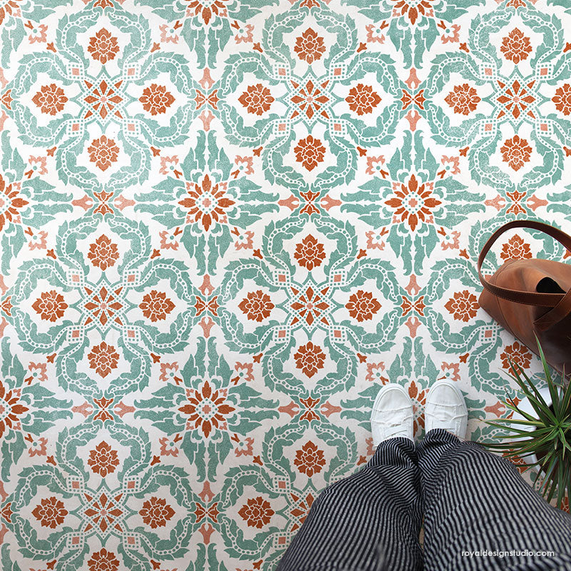 Santiago Tile Stencil