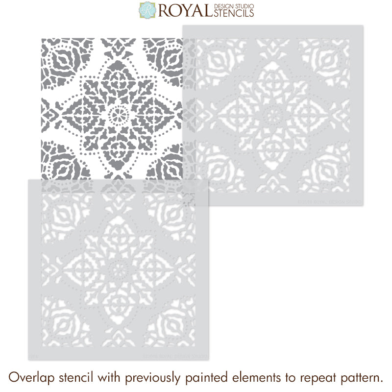 Bagru Block Print Tile Stencil