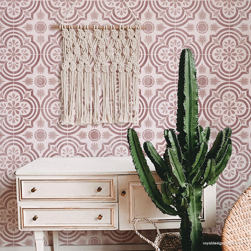 Havana Tile Allover Stencil