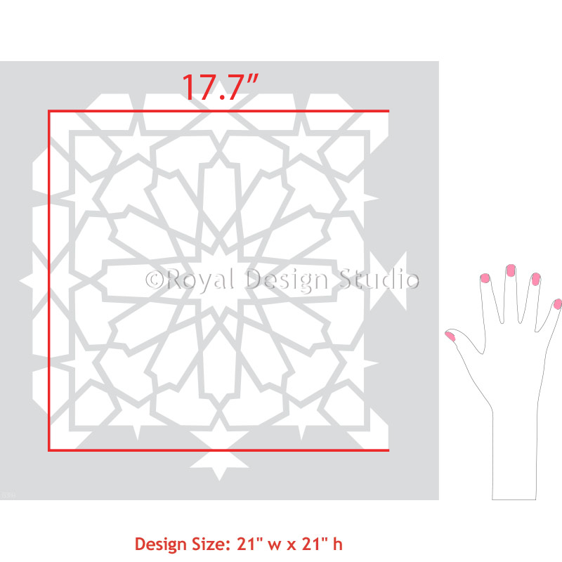 Kasbah Tile Stencil