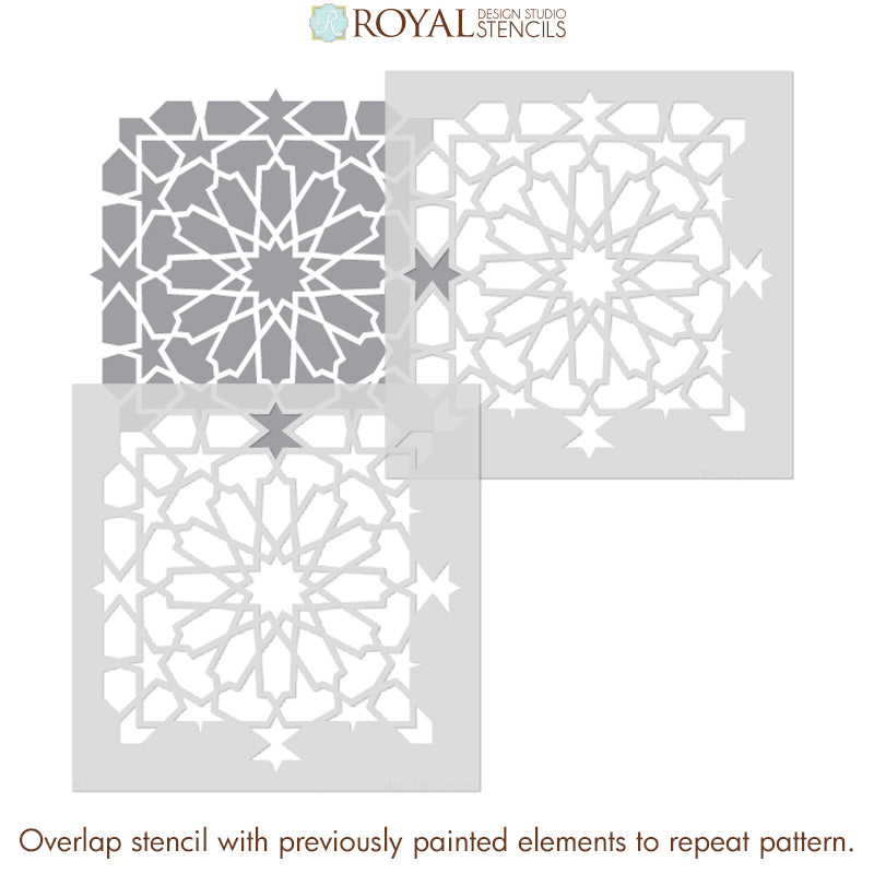 Kasbah Tile Stencil