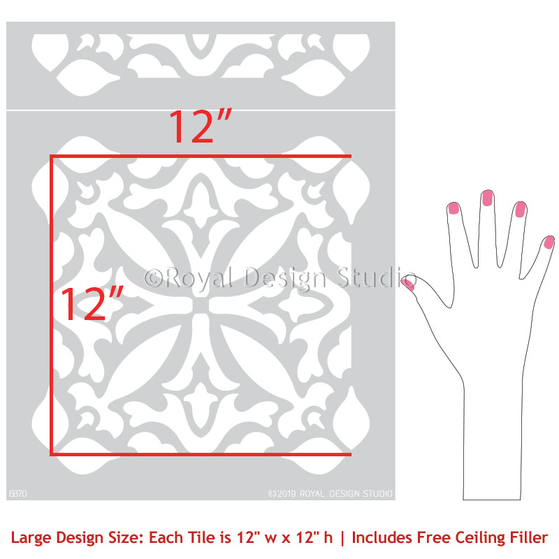 Island Dreams Tile Stencil