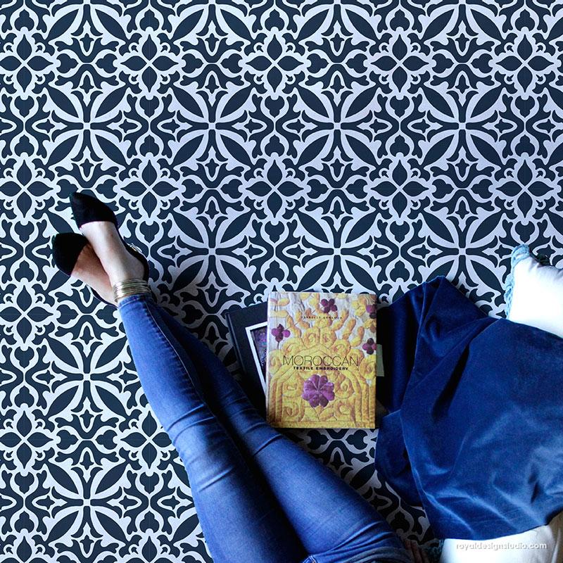 Island Dreams Tile Stencil