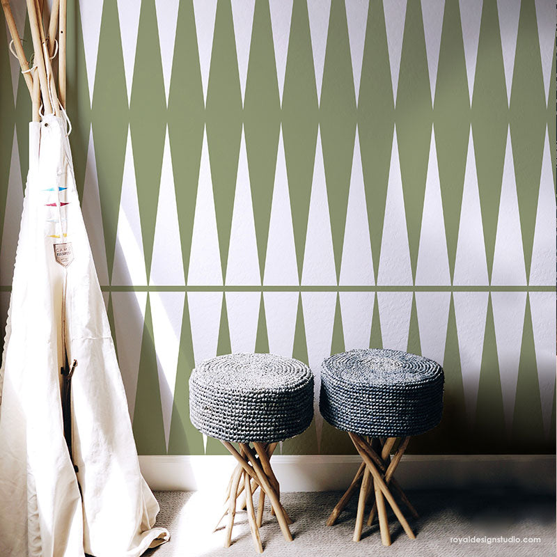 To The Point Modern Wall Stencil