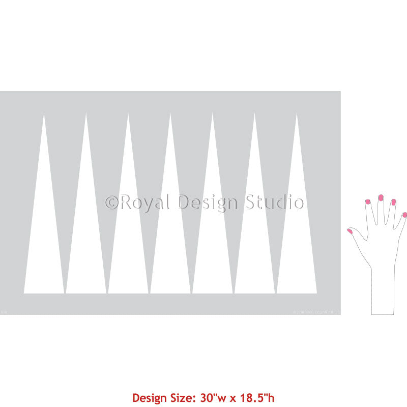 To The Point Modern Wall Stencil