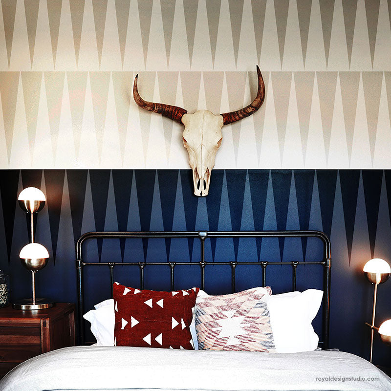 To The Point Modern Wall Stencil