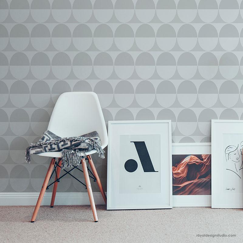 Intuition Modern Wall Stencil