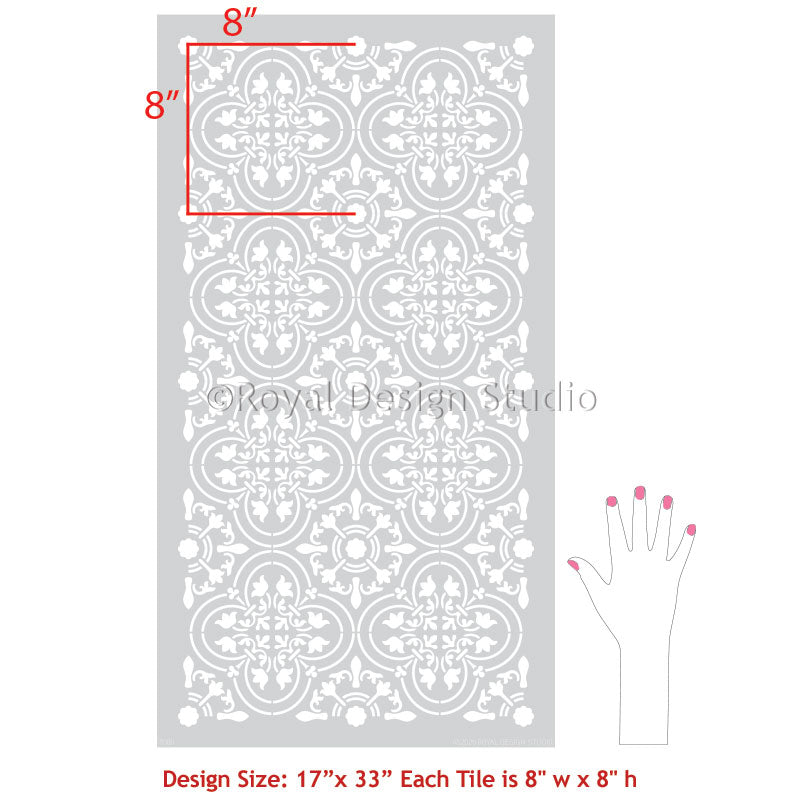 Palladium Tile Allover Stencil