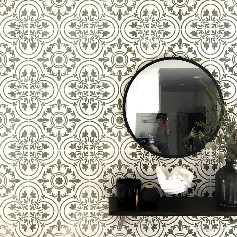 Palladium Tile Allover Stencil