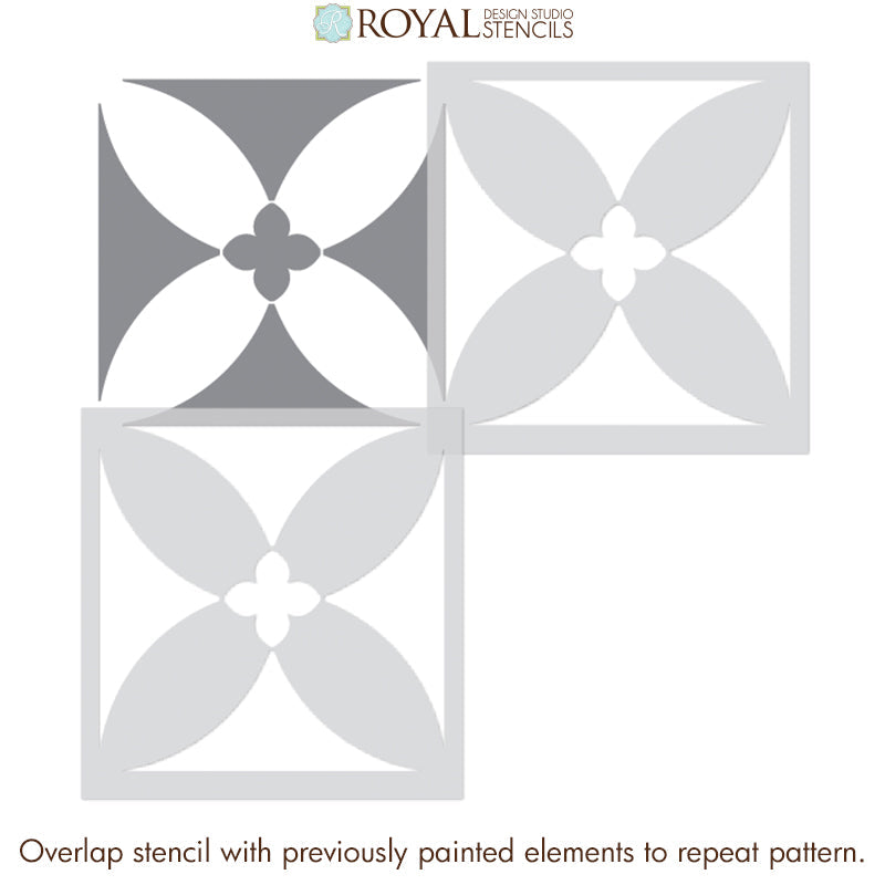 Primrose Tile Stencil