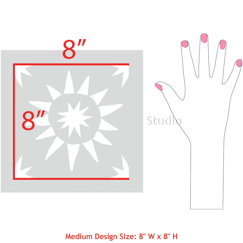 Starburst Tile Stencil