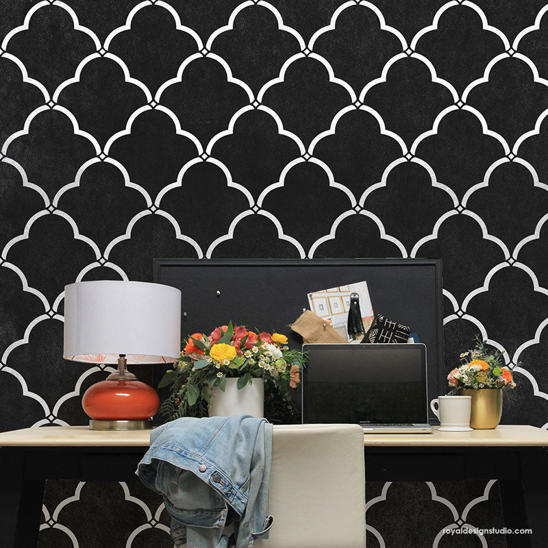 Selena Trellis Wall Stencil