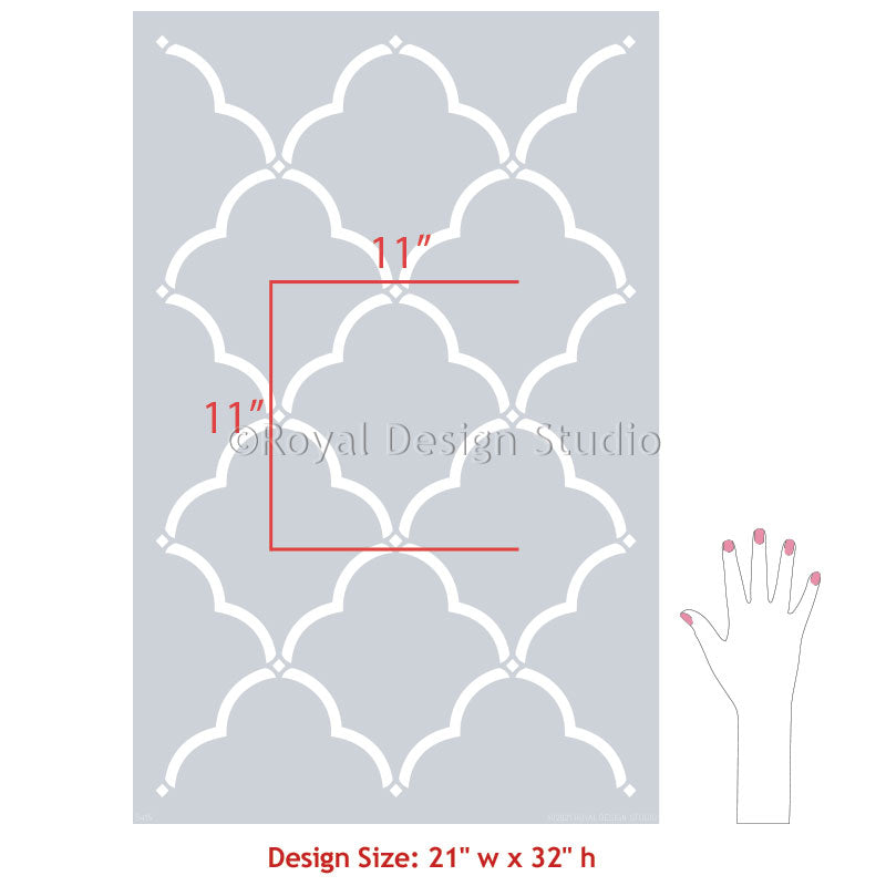 Selena Trellis Wall Stencil