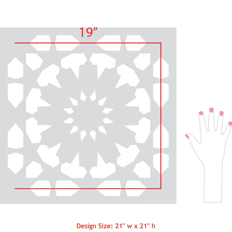 Marhaba Moroccan Tile Stencil