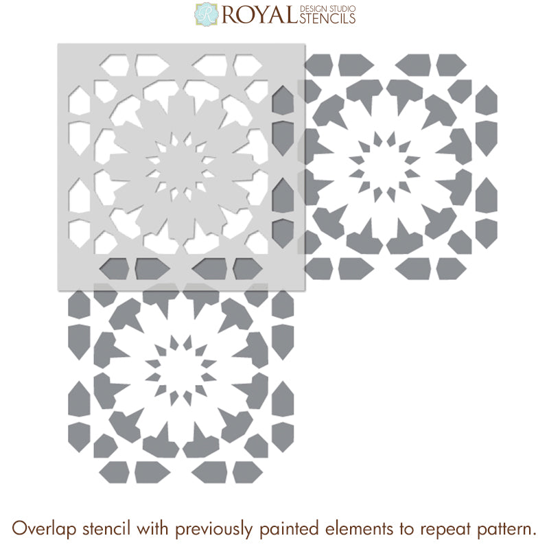 Marhaba Moroccan Tile Stencil