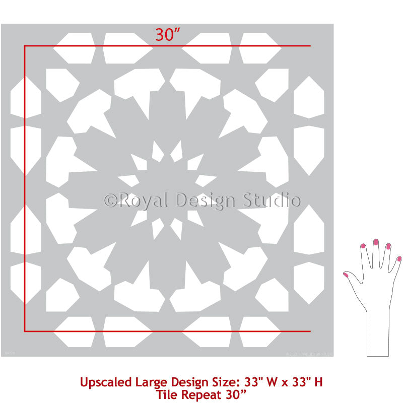 Upscaled Marhaba Tile Stencil