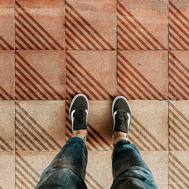 Tile Your Way Tile Stencil