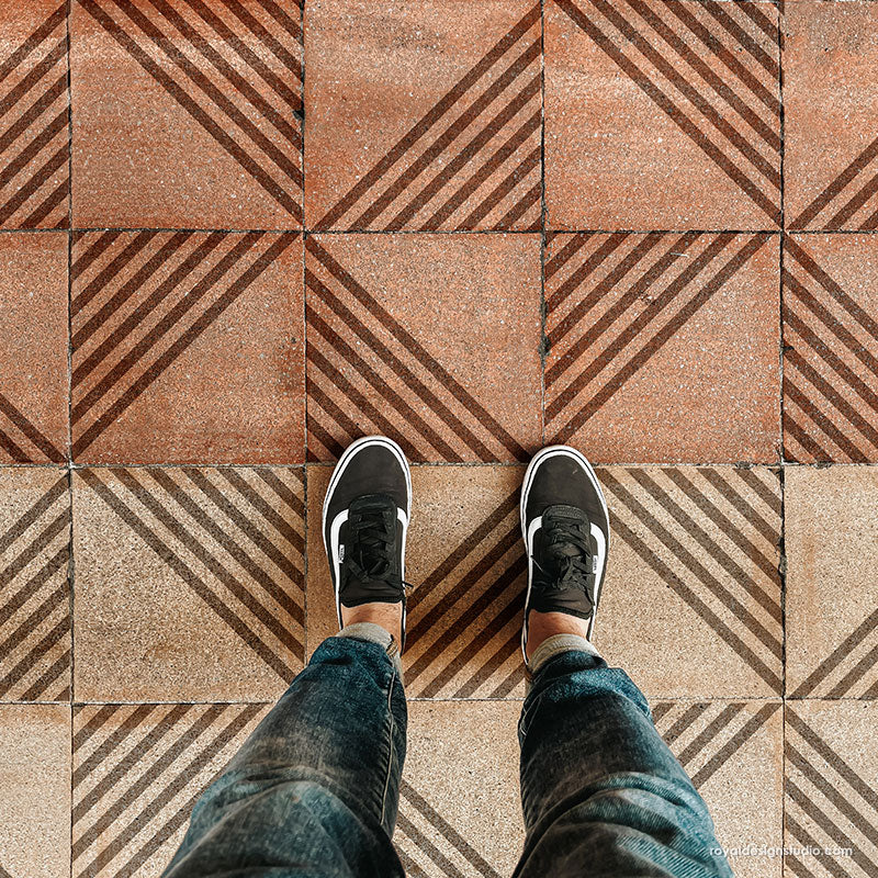 Tile Your Way Tile Stencil